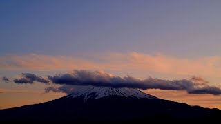 昨日の夕方の２階から富士山。