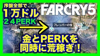 ＜ファークライ５＞初心者必見！序盤攻略おすすめ金稼ぎ！PERKポイント集め！プレッパーの宝：天使の洞窟！＃39