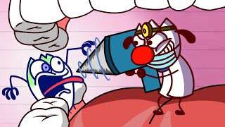 Max Pulls Out A Sweet Tooth - DASTARDLY DENTIST Pencilanimation Funny Animated F