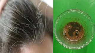 Gray hair turns black permanently permanently in 3 minutes, a recipe for gray hair