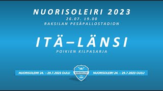 Nuorisoleiri 2023: C-poikien kilpasarjan ITÄ-LÄNSI 2 - 0 ( 4 - 0 , 6 - 2 )