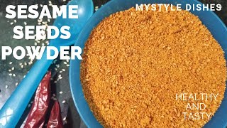 How to make Til powder | sesame seeds powder | Nuvvulu podi | Roasted sesame seeds powder