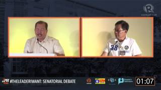 #TheLeaderIWant Senatorial Debate: Pagdilao rebuts Montaño on ASEAN Integration