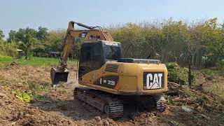 แกะเก่านอกมา Cat 312d บุ้งกี๋หล่อจัดวัยรุ่นขับจัดเต็มงานเคลียริ่ง excavator