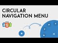 Circular Navigation Menu | HTML, CSS & JS | NoorHUB