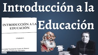 Introducción a la Educación