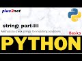Python string methods to check matching conditions and return True of False ( Boolean )