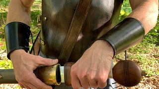 Making Leather Armor - Short Bracers
