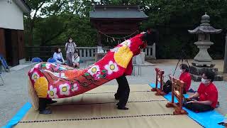 奥谷神社　令和4年9月17日 竣工式奉納獅子舞