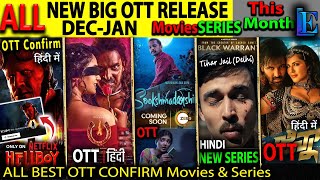 NEW OTT Release DEC-JAN l Hindi Movies Web-Series, HELLBOY, Sookshmadarshini, UI, NetflixNewSeries