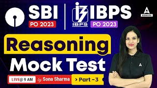 SBI PO/IBPS PO Reasoning Mock Test #3 | SBI PO/IBPS PO Preparation | Sona Sharma