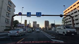 🚗🏙️夜明け、埼玉県草加市から日光街道、千住大橋、昭和通り、上野、靖国通り、半蔵門、明治通り表参道まて、　2024年12月下旬