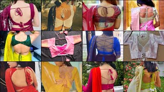 Back Neck Dori Blouse Design/Simple Blouse Back Design/Blouse Neck Designs/Blouse Designs Back Side