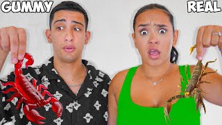 Eating GUMMY Vs REAL Food Challenge!