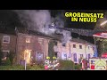 [TÖDLICHER WOHNHAUSBRAND IN NEUSS] - Reihenhaus in Vollbrand ~ Großeinsatz der Feuerwehr -