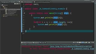 Adding command line arguments in eclipse