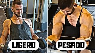 ¿CUÁNTO PESO tienes que levantar para GANAR MASA MUSCULAR?