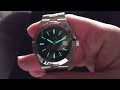 pindu 6116 vc oversea homage blue dial sapphire 5bar stainless steel automatic watch unboxing