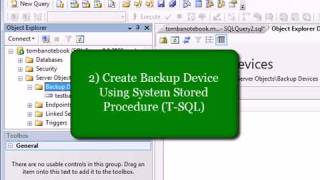 SQL Server 2005 - Create Backup Device