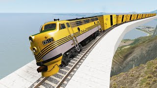 Crazy High Speed Train Crashes #2 - Beamng drive | Dancing Cars