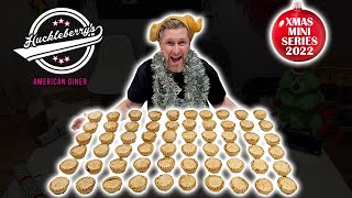 WORLD RECORD MINCE PIES 12,000 CALORIE CHRISTMAS CHALLENGE | HUCKLEBERRY'S DINER | #foodchallenge