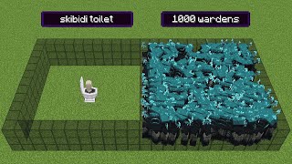 skibidi toilet vs 1000 wardens