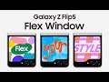 Galaxy Z Flip5: Flex Window Experience | Samsung​ ​