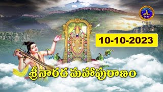 శ్రీనారద మహాపురాణం || Masavaisistyam Sri Narada Mahapuranam || 10-10-2023 || SVBC TTD