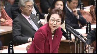 参議院予算委員会 質疑 （2012年2月8日）