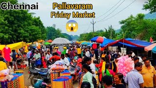 Friday Market🎄| Chennai pallavaram Friday Market 🧥🥻| bahut bheed hai guys Aaj toh 😳😱