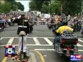 Marine Staff Sergeant Tim Chambers out again for Rolling Thunder...with a broken wrist!