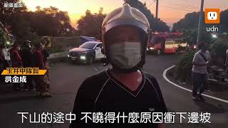 台南梅嶺風景區遊覽車自撞9人送醫 意識均清楚