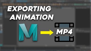 How to Export Maya Animation in mp4 | Exporting Maya Animation