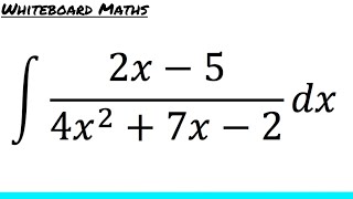 Integration using partial fractions