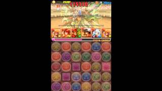 【パズドラ】第15回チャレダンLv１０　「ノーコンクリア」　（五右衛門パ）　2分18秒