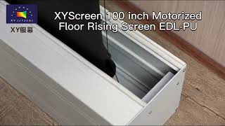 XYScreen 100 inch Motorized Floor Rising Screen