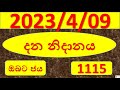 #දන නිදානය#2023/4/9#ලොතරැයි දිනුම් අංක#1115#dhana nidanaya# @artwithme_12254