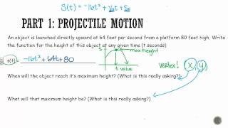 Algebra 1: Projectile Motion
