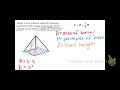 Surface area square pyramid given perimeter and slant height