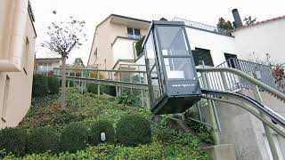 Privater Treppenlift in Affoltern komplette Fahrt - private stairlift in Switzerland