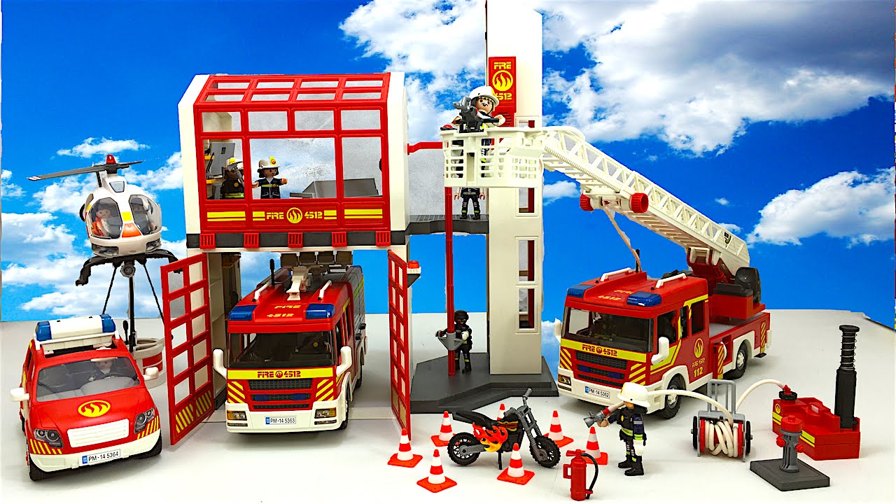 安心価格 Playmobil Rescue Vehicles: Fire Engine With Tower Ladder | It ...