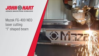 Mazak FG-400 NEO laser cutting demonstration: \