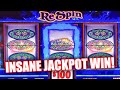 HIGH LIMIT JACKPOT WIN ON DOUBLE DIAMOND RESPIN ★ CRAZY JACKPOT CASINO WIN ★