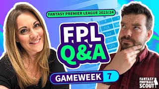 FPL Q\u0026A LIVE: Gameweek 7 | #GW7 #fantasypremierleague #fantasyfootball #fantasyfootballtips