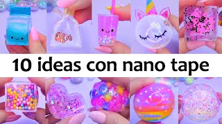10 Ideas con cinta adhesiva Nano Tape: Burbujas, globos y lindos squishies
