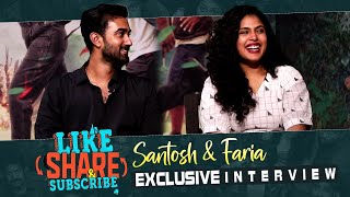 Santosh Sobhan & Faria Abdullah Exclusive Interview About Like Share and Subscribe Movie | Manastars