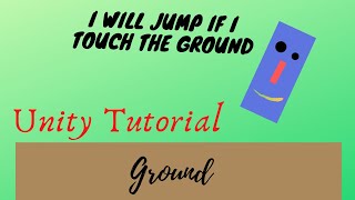 Unity Player jump Tutorial | Will only jump it it touches the GROUND