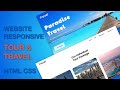 Responsive Tour & Travel Website | HTML, CSS and JS | Website Design Idea | No Talking