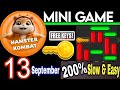 13 September 🔑🐹 Puzzle Trick: P2E Hamster Kombat Mini Game Solved, Slow Step! 🎮 Plus Daily Cipher