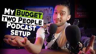my BUDGET Podcast USB Microphone Setup for Multiple People in 2021 | Tutorial